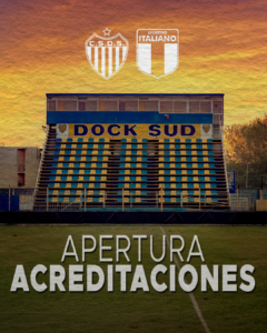 Acreditaciones Dock Sud vs Sportivo Italiano