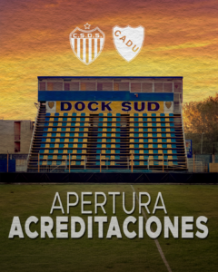 Acreditaciones Dock Sud vs Defensores Unidos