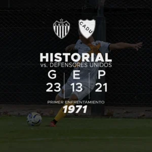Historial Dock Sud vs Defensores Unidos