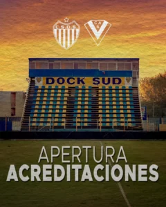 Acreditaciones Dock Sud vs Brown Adrogue