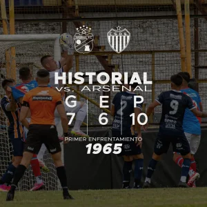 Historial Dock Sud vs Arsenal