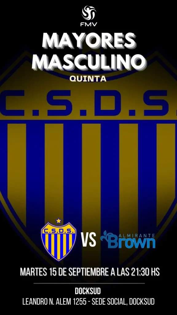 Voley Masculino Dock Sud – Dock Sud vs Almirante Brown