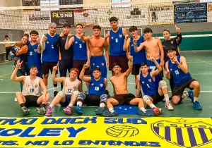 ¡El vóley masculino Sub 21 de Dock Sud se consagró campeón!
